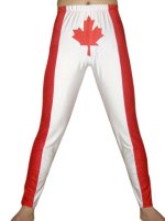 Cheap Red White Maple Spandex Pants