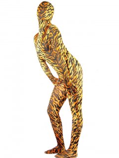 Cheap Tiger Lycra Spandex Unisex Zentai Catsuit