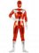 Cheap Red & Silver Shiny Metallic Unisex Zentai Suit