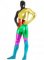 Cheap Rainbow Shiny Metallic Unisex Zentai Suit