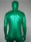 Cheap Green Fish Scale Shiny Metallic Zentai Suit