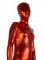 Cheap Red Shiny Metallic Unisex Zentai Suit