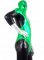 Cheap Green Lantern Shiny Metallic Zentai Suit