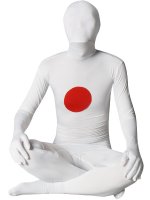 Cheap Pattern Of Japanese Flag Unisex Lycra Zentai Suit