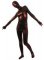 Cheap Dark Red Shiny Unisex Metallic Zentai Suit