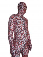 Cheap Red Leopard Lycra Zentai Suit